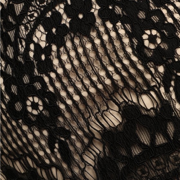 Just My Love Black Lace Tie-Strap Midi Dress - Picture 4 of 5